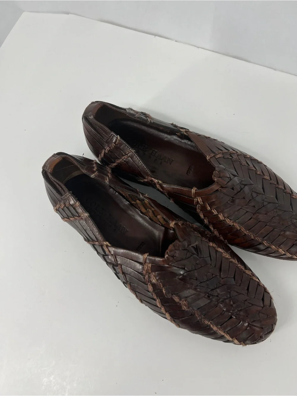 Cole Haan handwoven leather