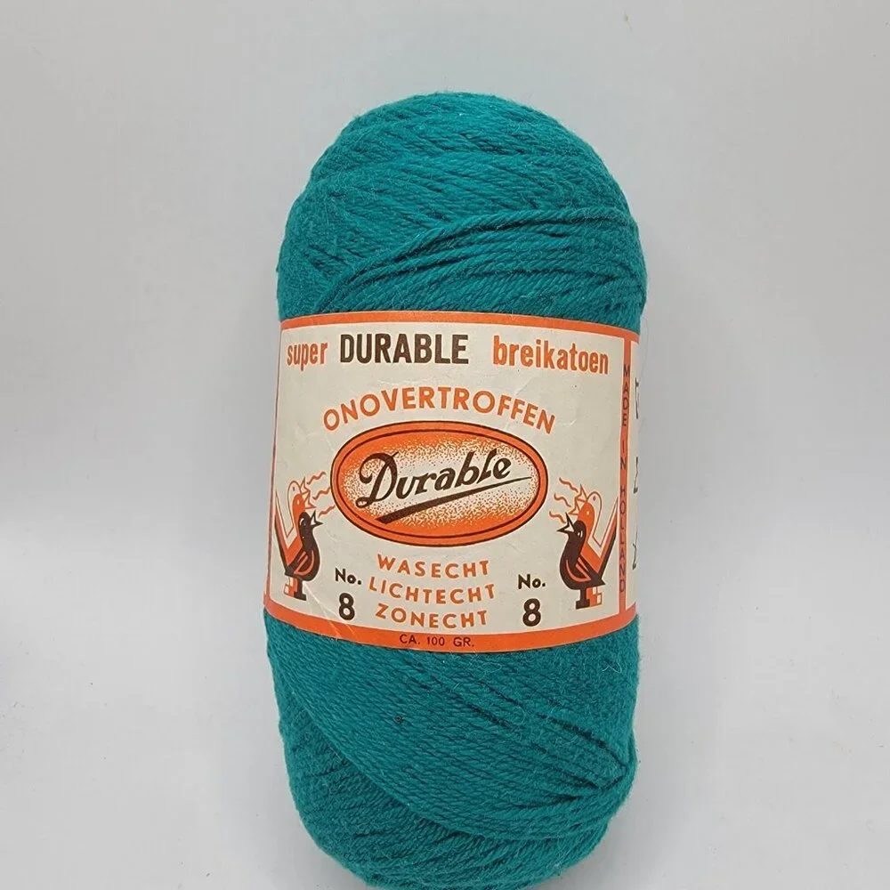 Onovertroffen 100% Cotton Yarn Teal Color Made In Holland‎ NEW