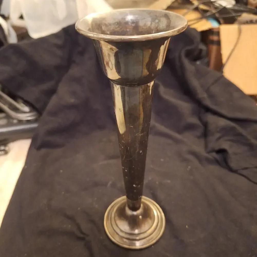 silver plated candle stick Gorham YC 3051 7.5 In Tall