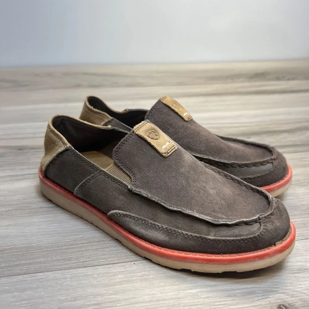 Ariat 10019952 Unisex Kids Brown Leather Slip-On Cruiser Shoes‎ Size 4 EU 35.5