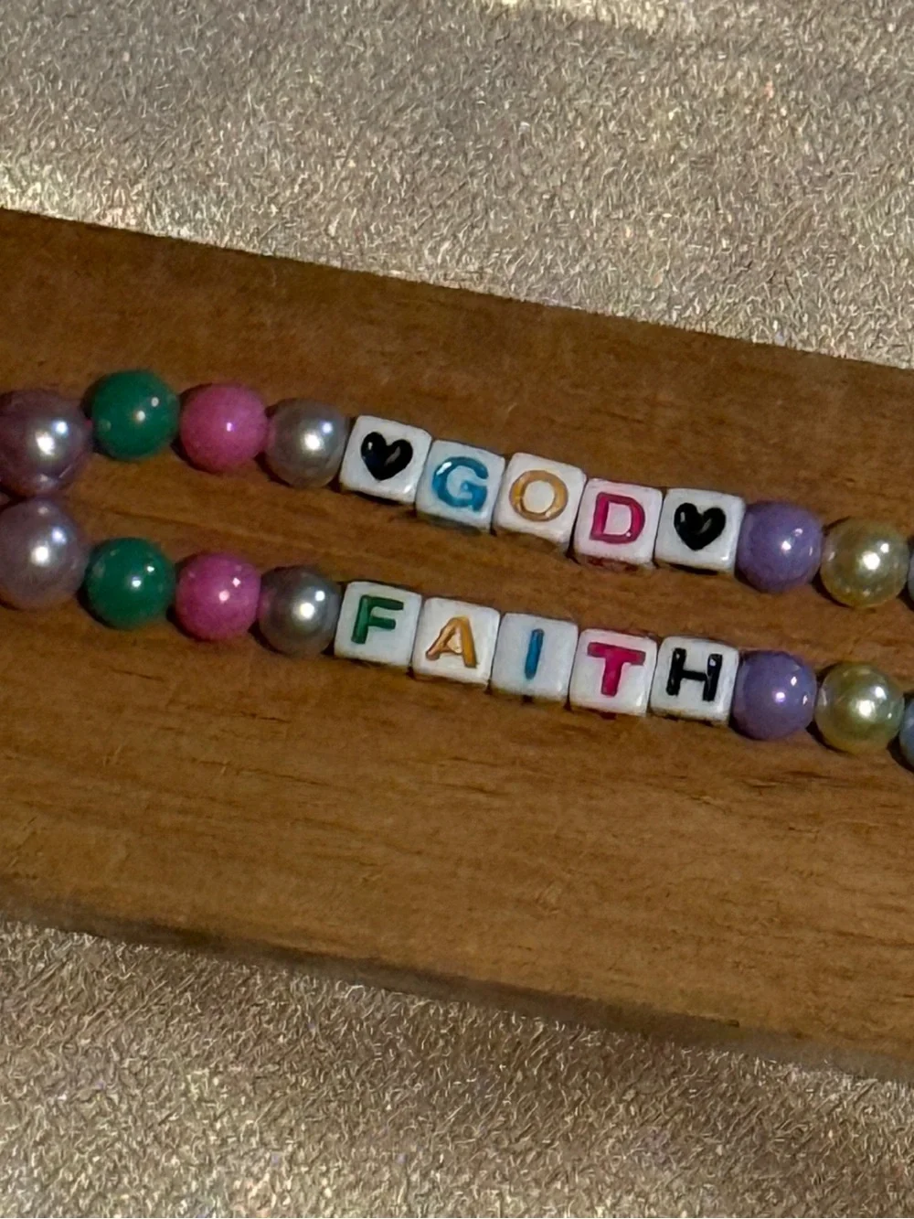 Y2K Custom Faith Power Beaded Phone/Bag Charm