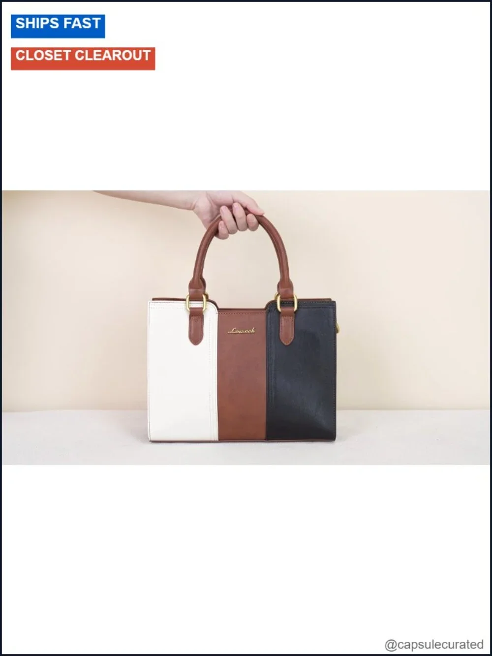 Vegan Leather Satchel Handbag Shoulder Crossbody Purse Top Handle