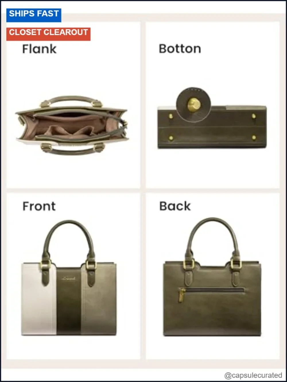 Vegan Leather Satchel Handbag Shoulder Crossbody Purse Top Handle