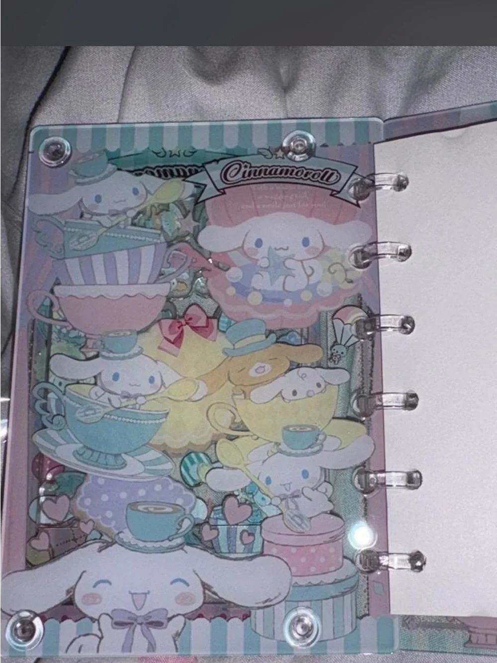 New Sanrio Cinnamoroll Pastel Pink & Blue Decorative shaker notebook