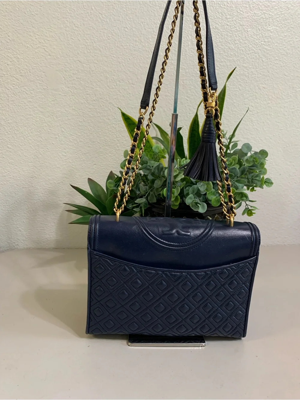 Tory Burch sleek navy