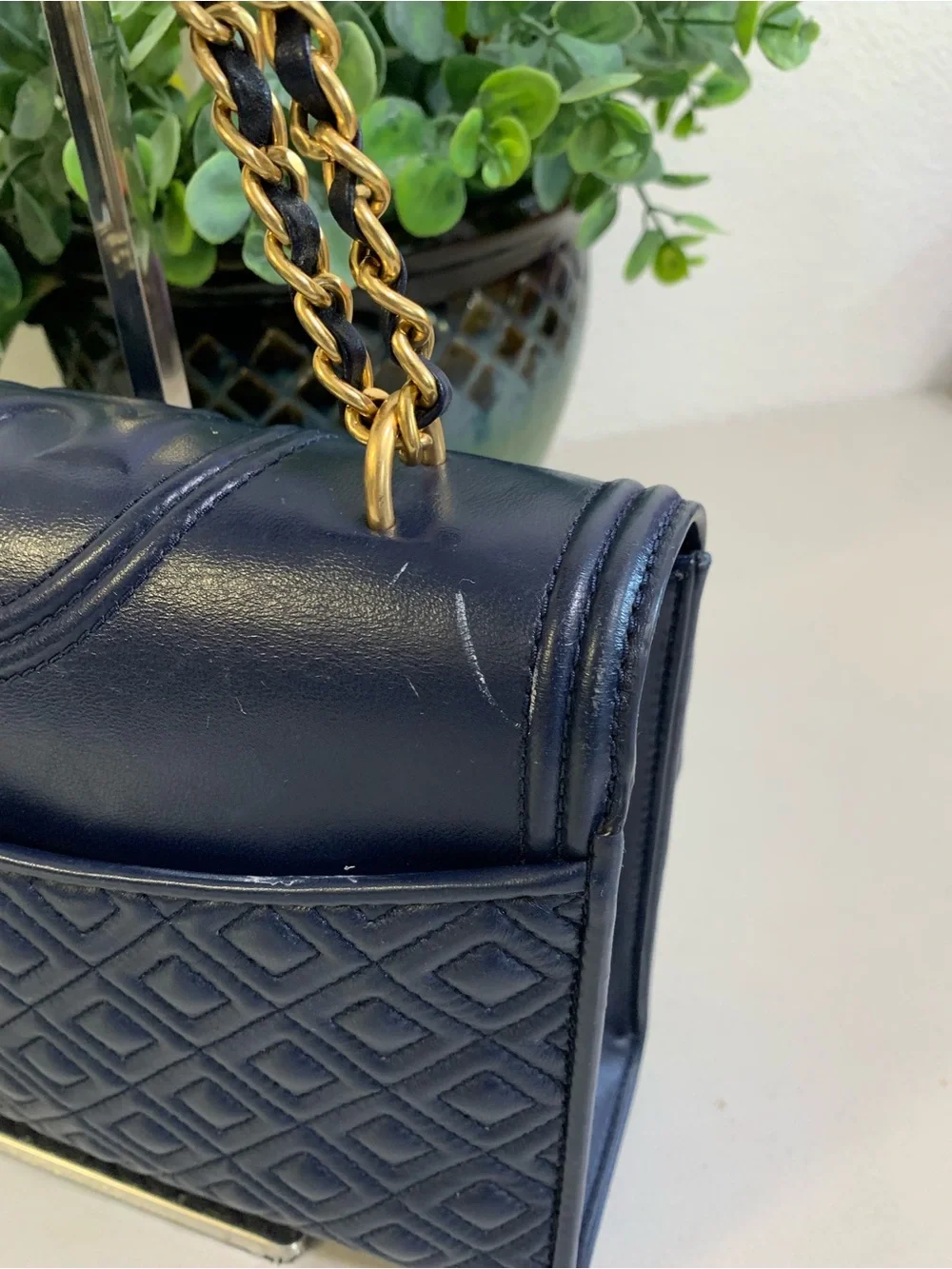 Tory Burch sleek navy