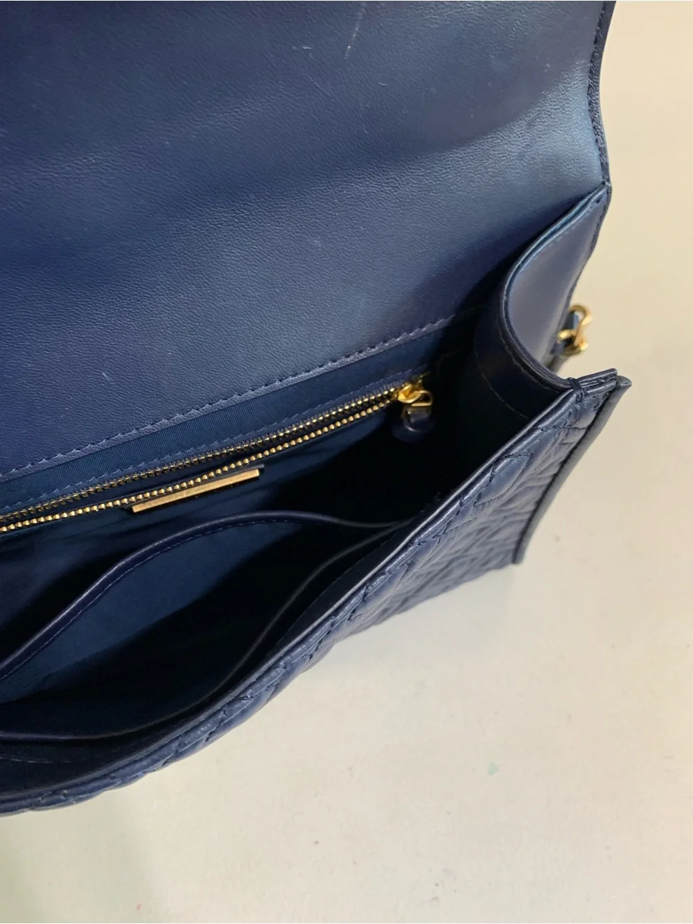 Tory Burch sleek navy