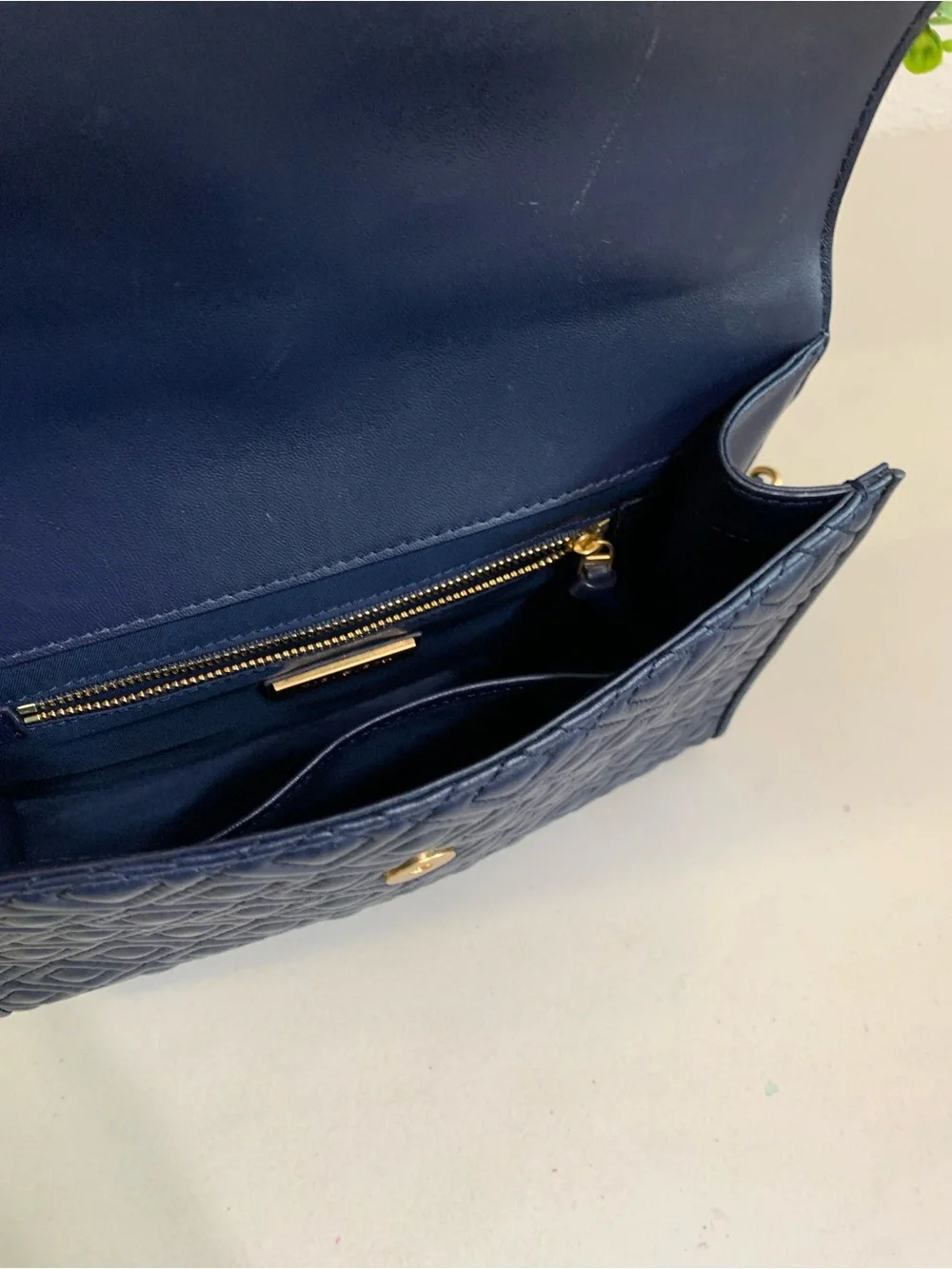 Tory Burch sleek navy