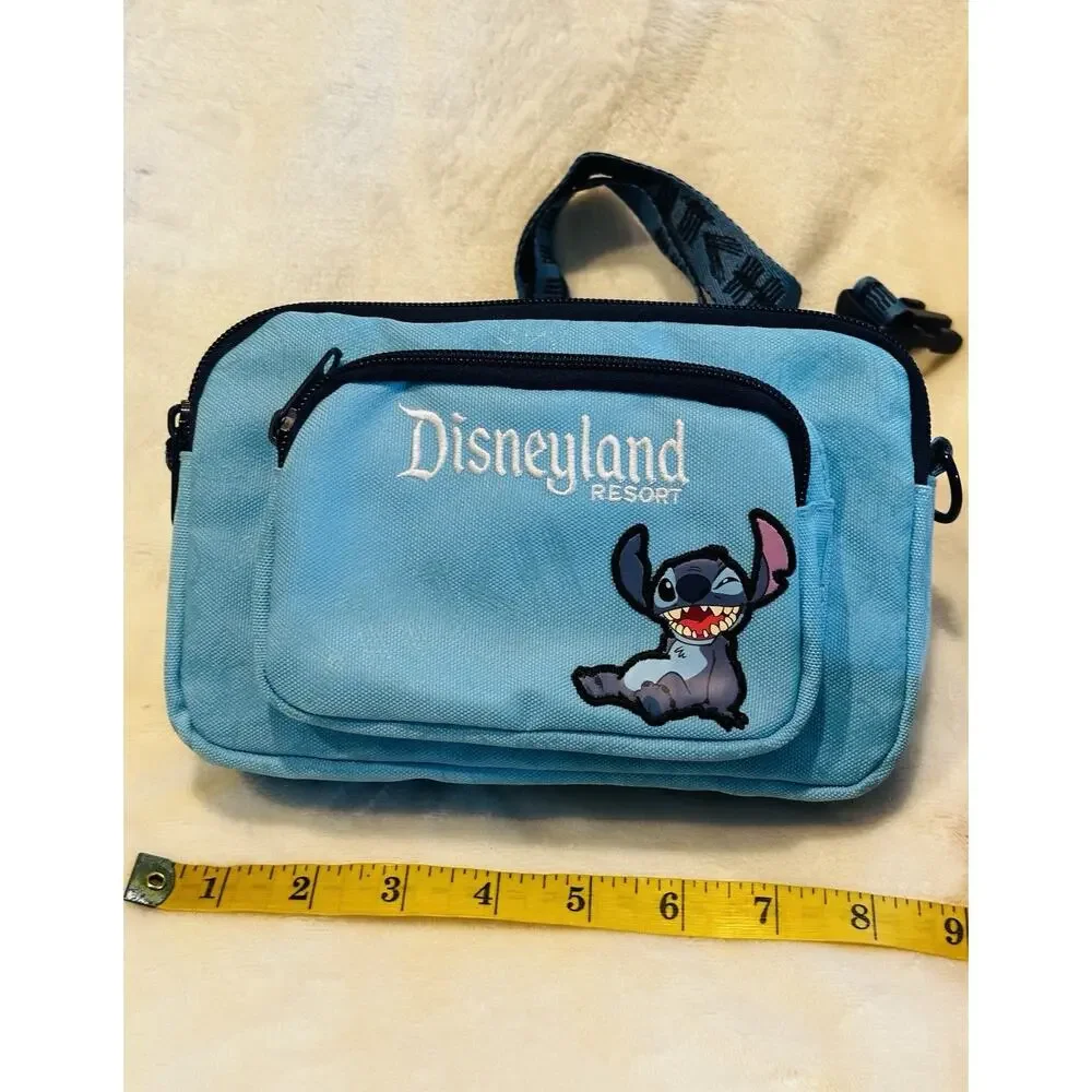 Disney Parks Disneyland Resort Light Blue Stitch Fanny Pack Hip Bag Souvenir