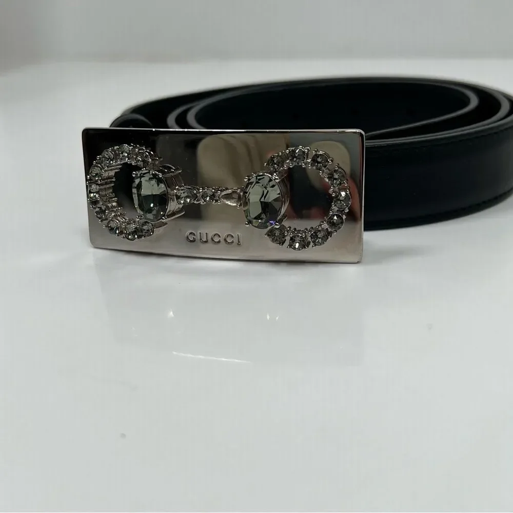 Gucci black leather
