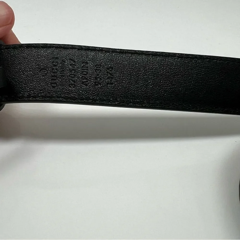 Gucci black leather