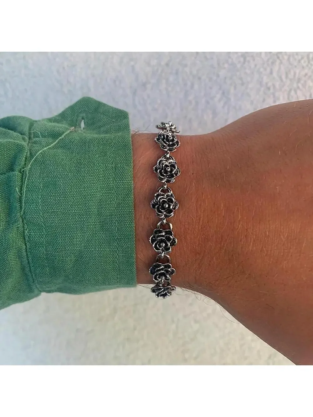 N/A #goth #silverbracelet