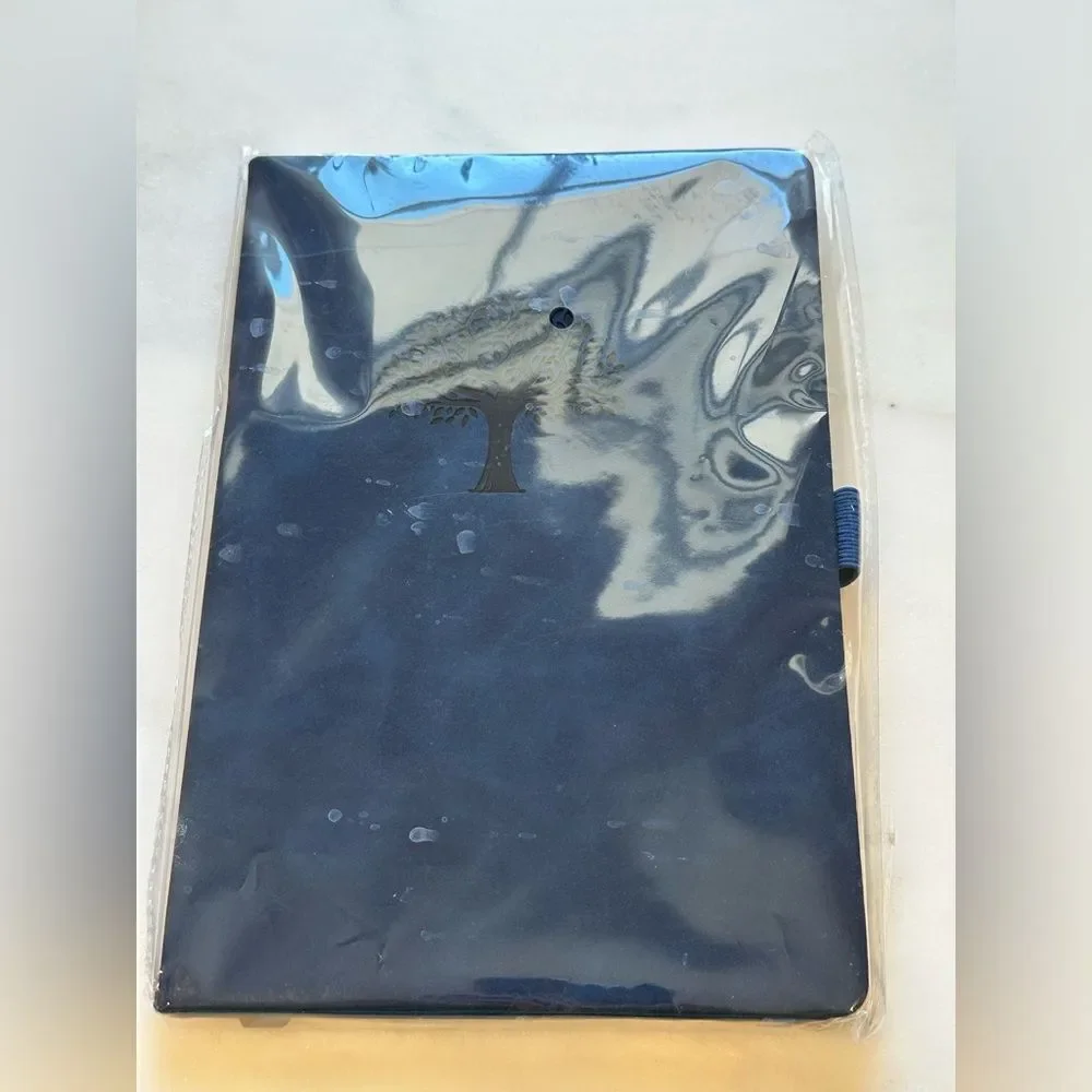 Navy Journal with Tree Image and Lined Pages
