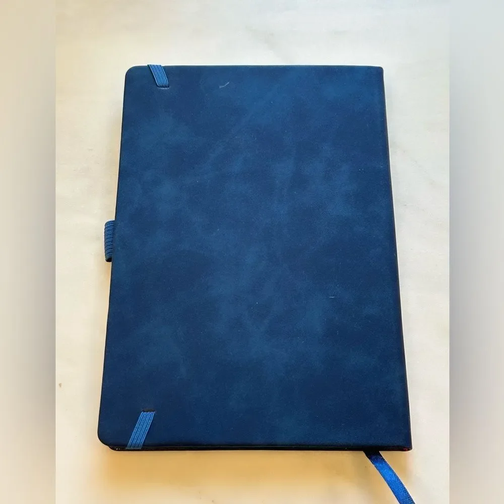 Navy Journal with Tree Image and Lined Pages