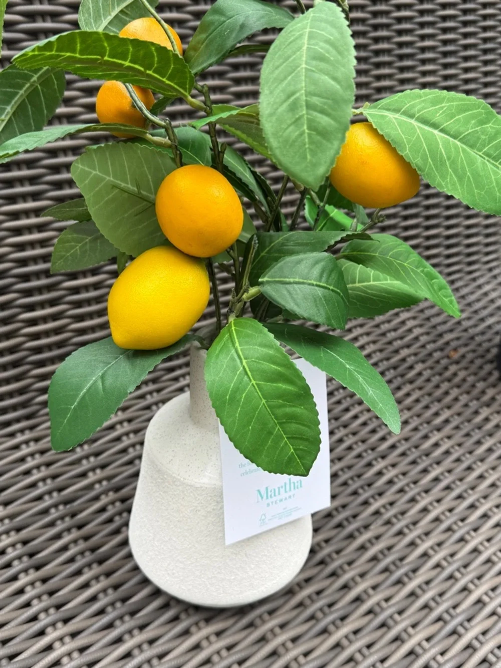 Martha Stewart artificial lemon