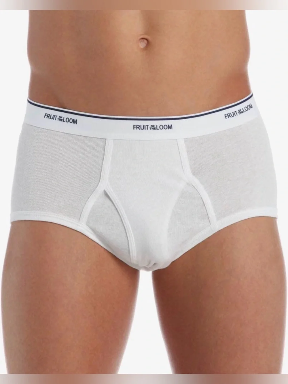 Fruit Of The Loom Men’s White Basic Briefs 11 Pair Underwear 2XL New Thity Whity
