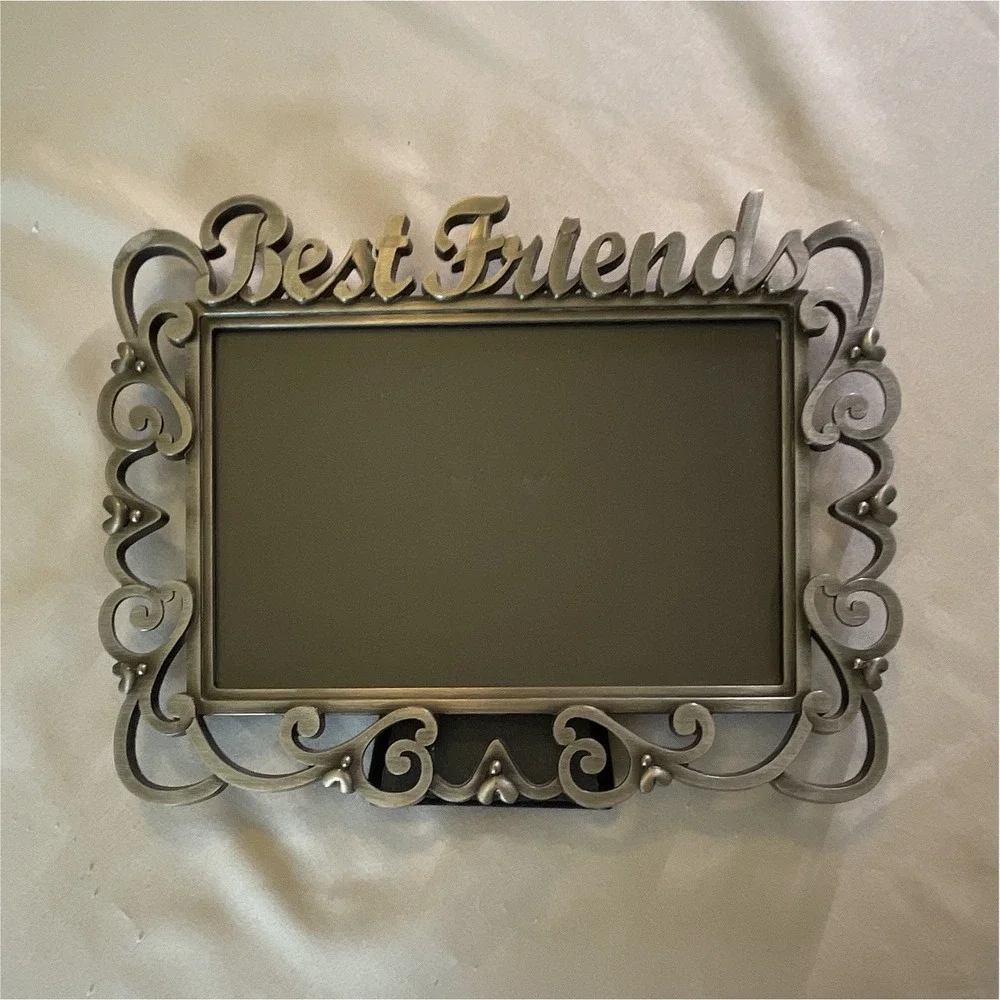 Freestanding Ornate Metal Photo Frame 