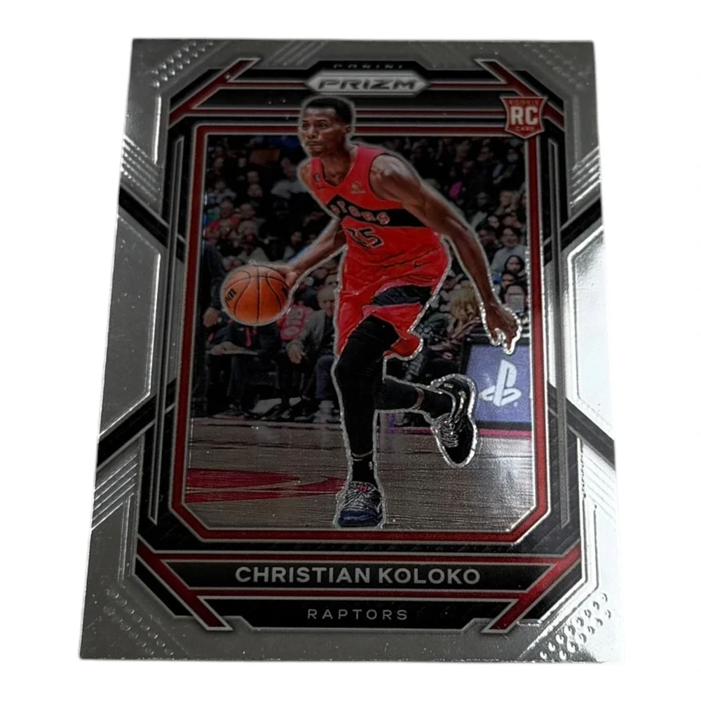 2022-23 Panini Prizm Christian Koloko Toronto Raptors Rookie Card RC Silver 265