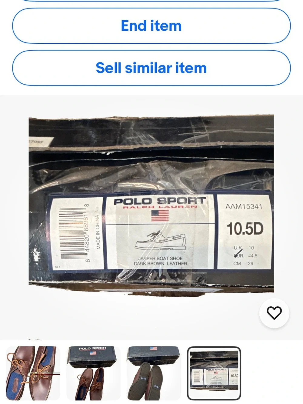 Polo Ralph Lauren brown leather