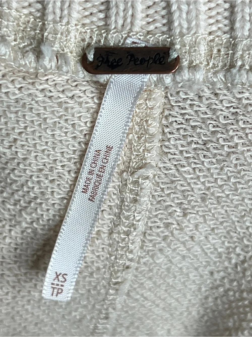 Free People open crochet