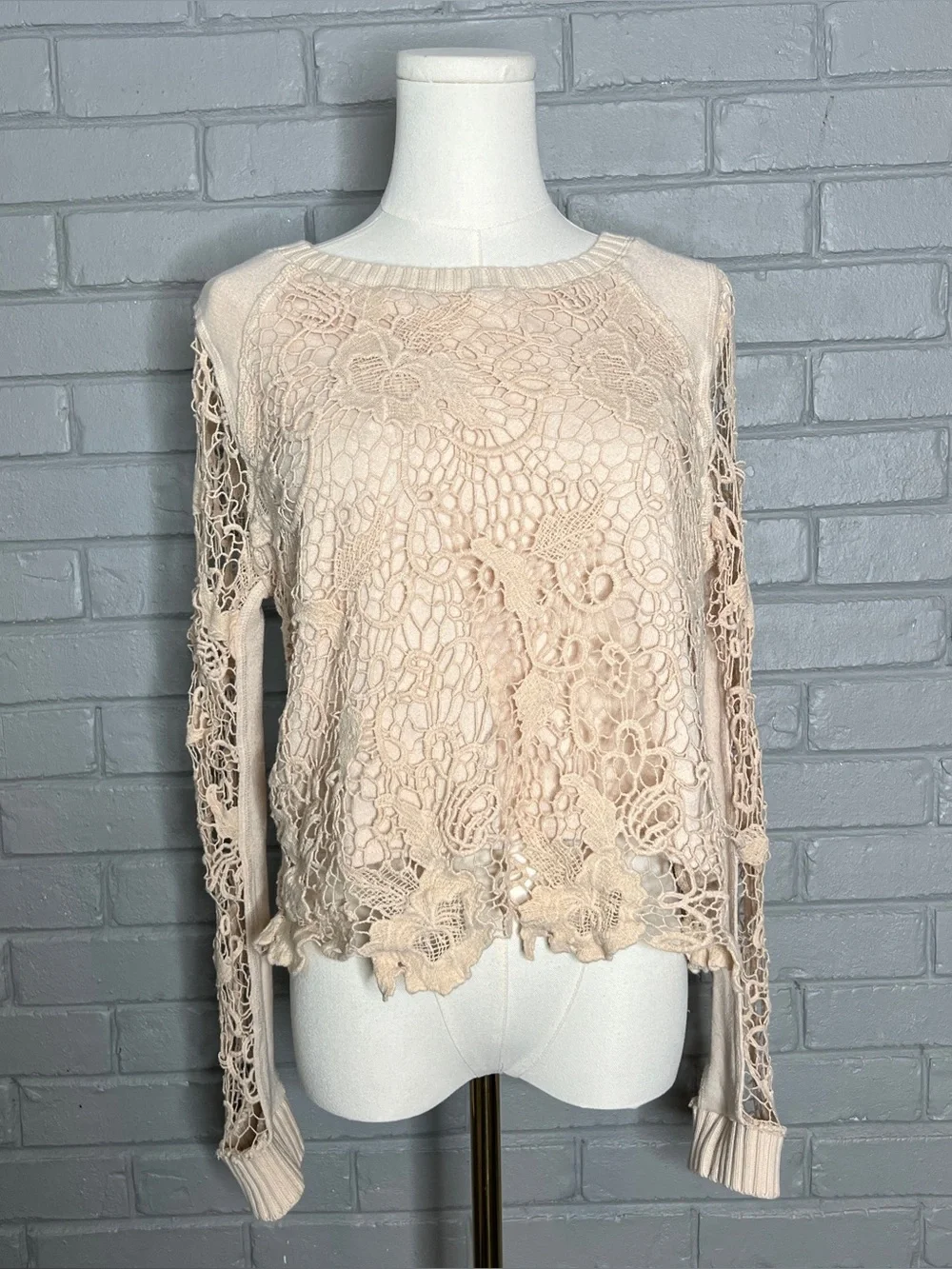 Free People open crochet