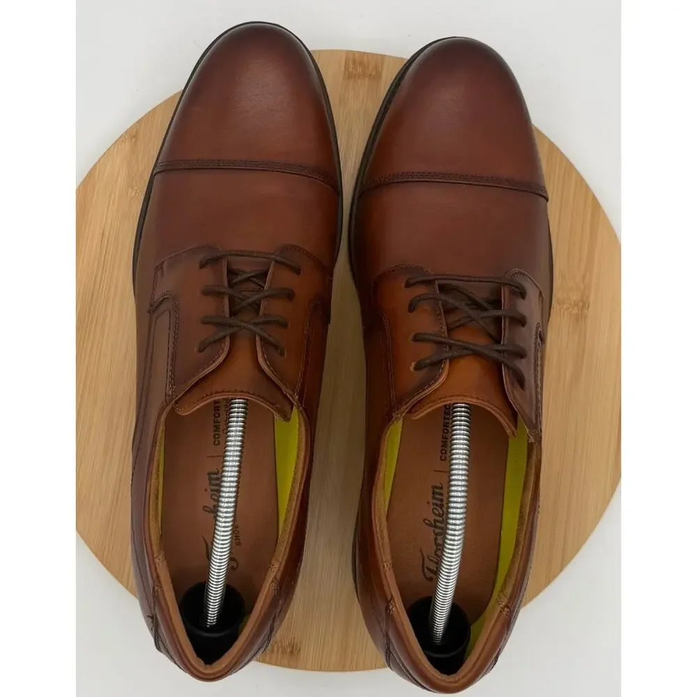 Florsheim Midtown Cap Toe Oxford Cognac Brown Leather Men's Dress Shoes 13D