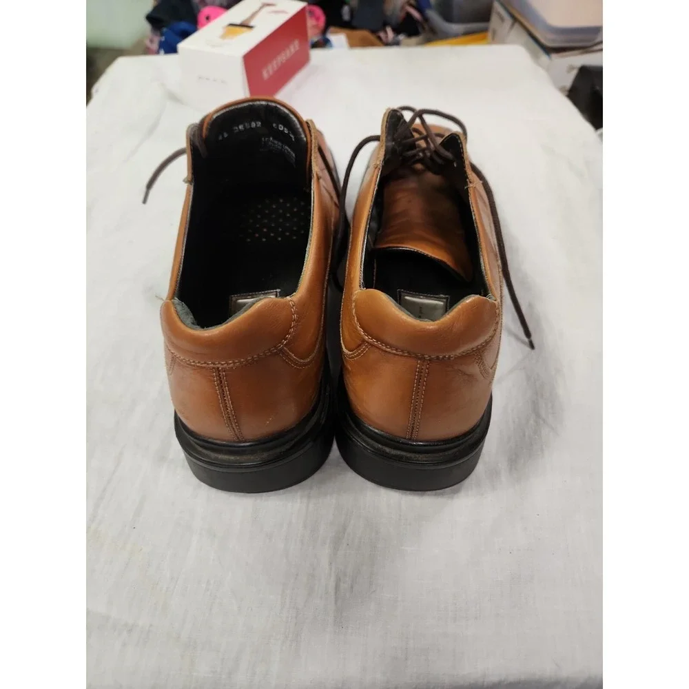 Men's Kenneth Cole New York Silver Technology brown lace up shoes 12