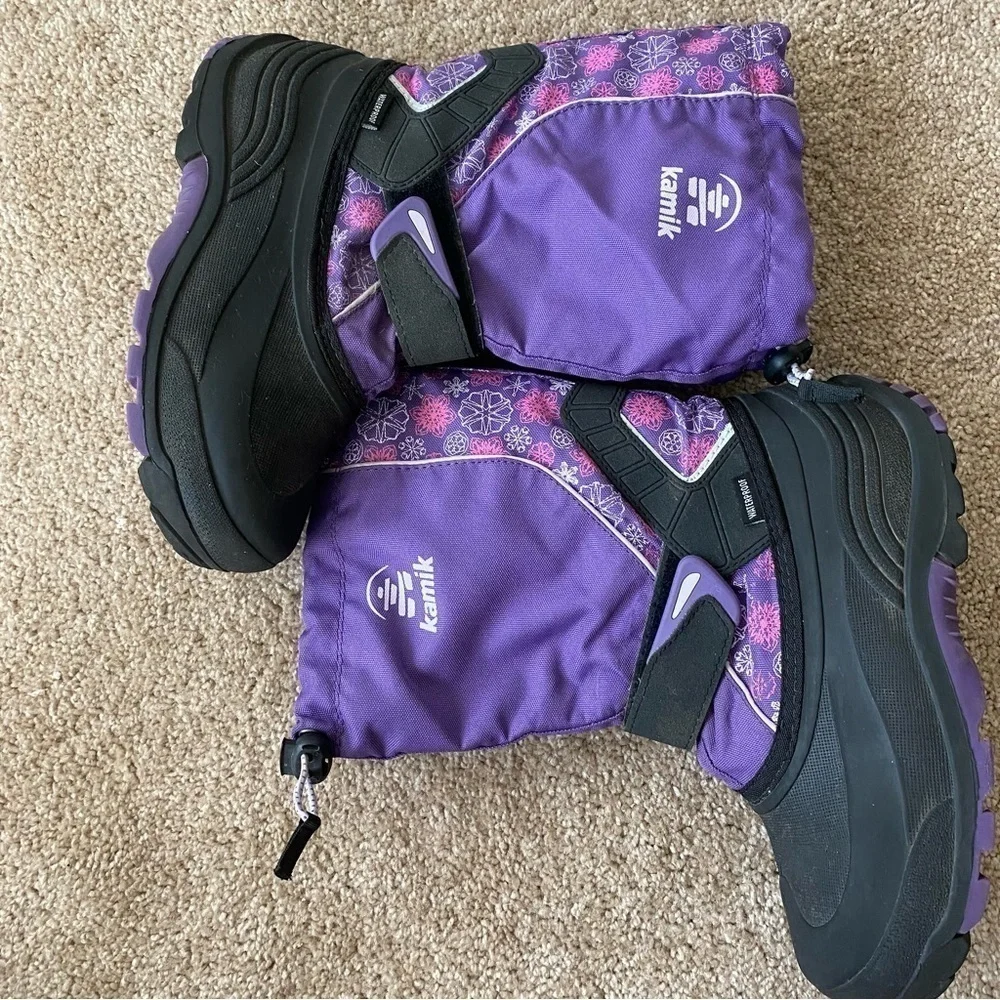 Kamik | Girl's Snowfall Winter Boot Size 5 Purple Pink