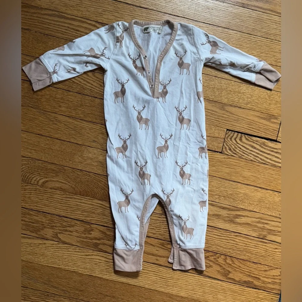 Monica + Andy “Deer” One Piece - Size 9-12 Months