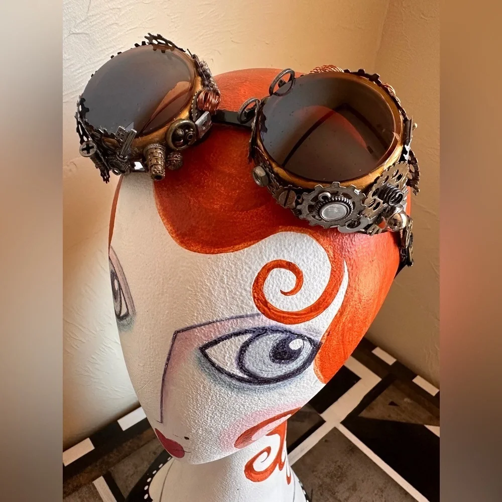 Handmade Steampunk Goggles – Festival, Costume, or Cosplay Accessory
