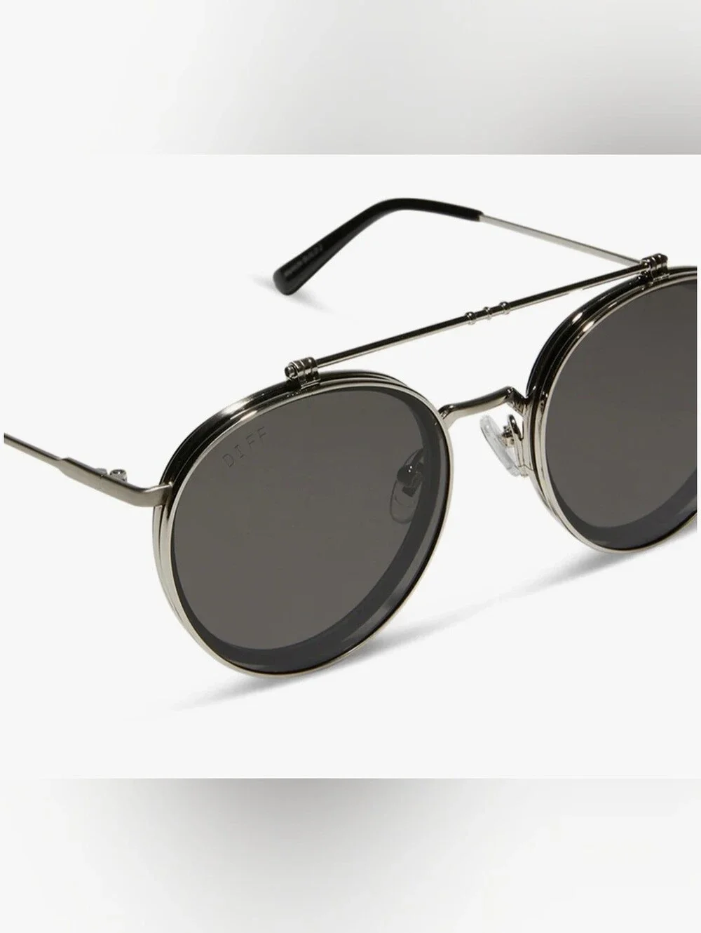 NIB! DIFF Eyewear, UNISEX, Anakin, Galactic Brushed Silver/Space Gray Lenses