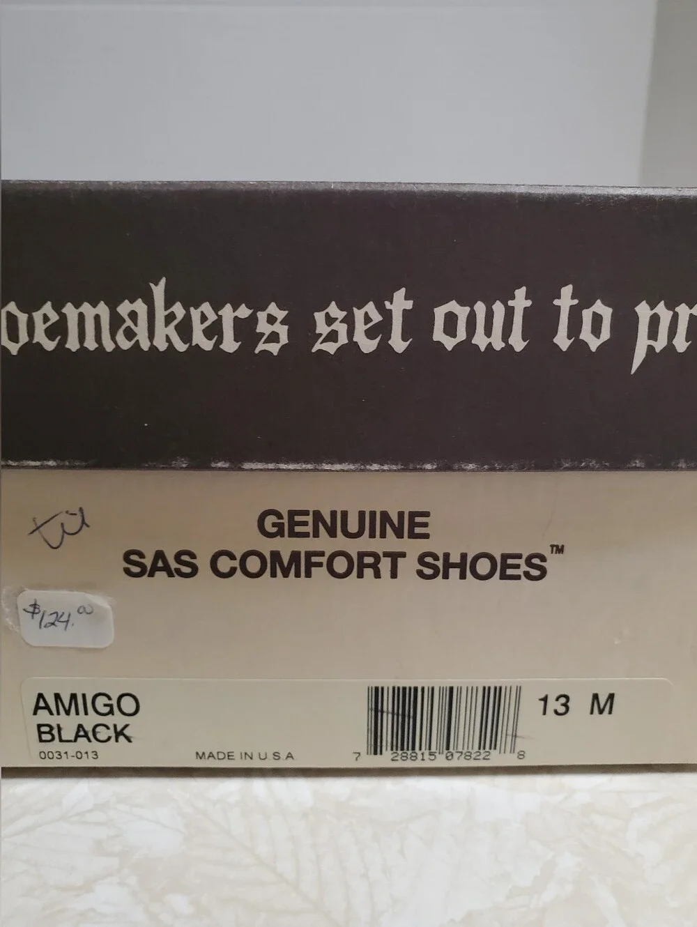 SAS black leather