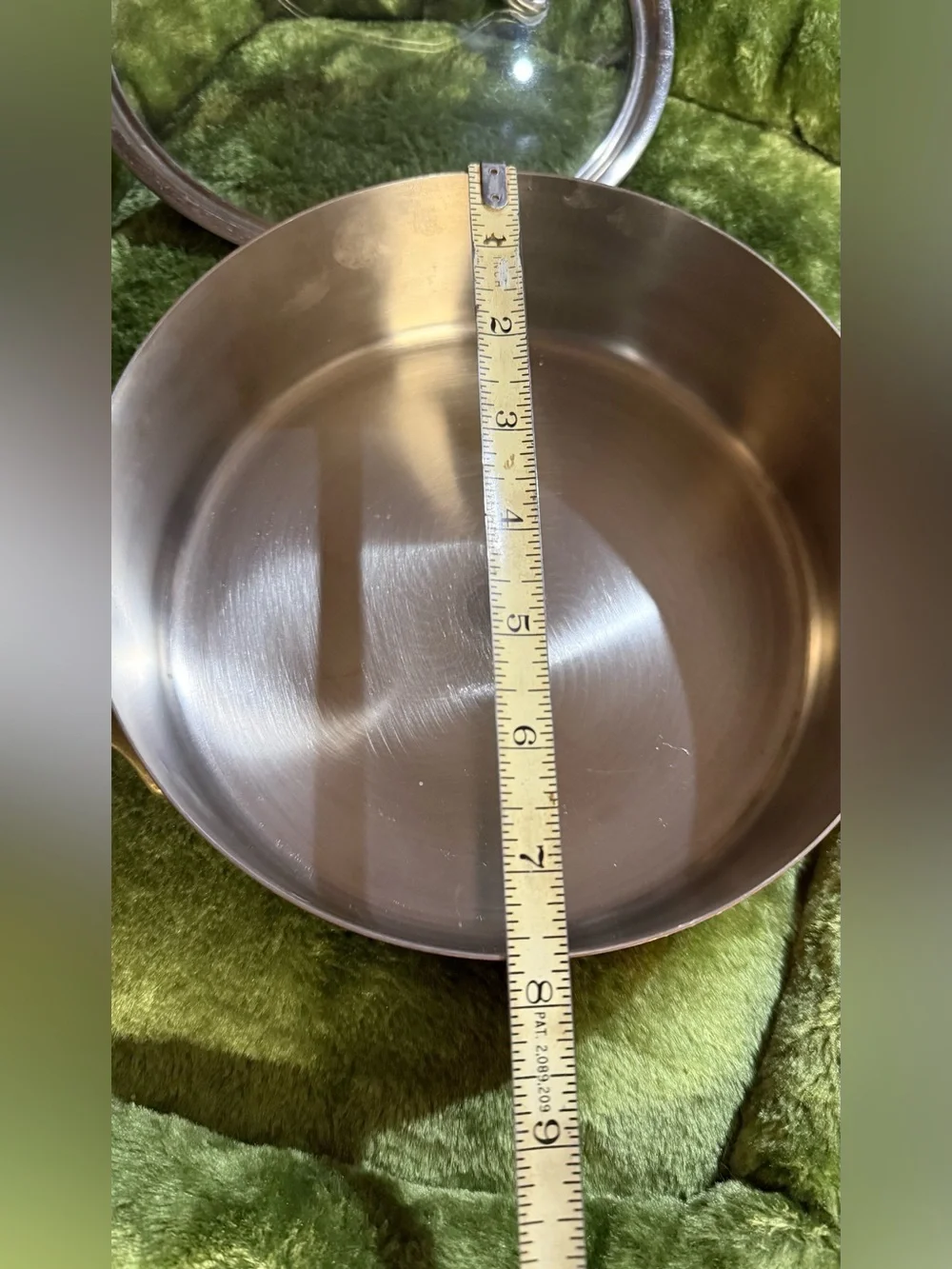 Vintage Paul Revere Copper Pot w Brass Handles