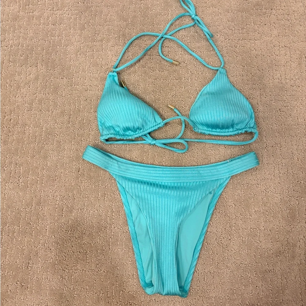 Monday Swimwear ribbed triangle