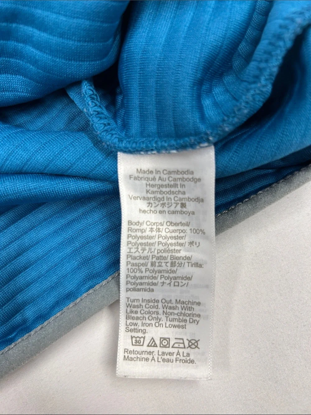 J.Crew Authentic Fleece Snap-Button Pullover Sweatshirt Mens Large Blue Grid