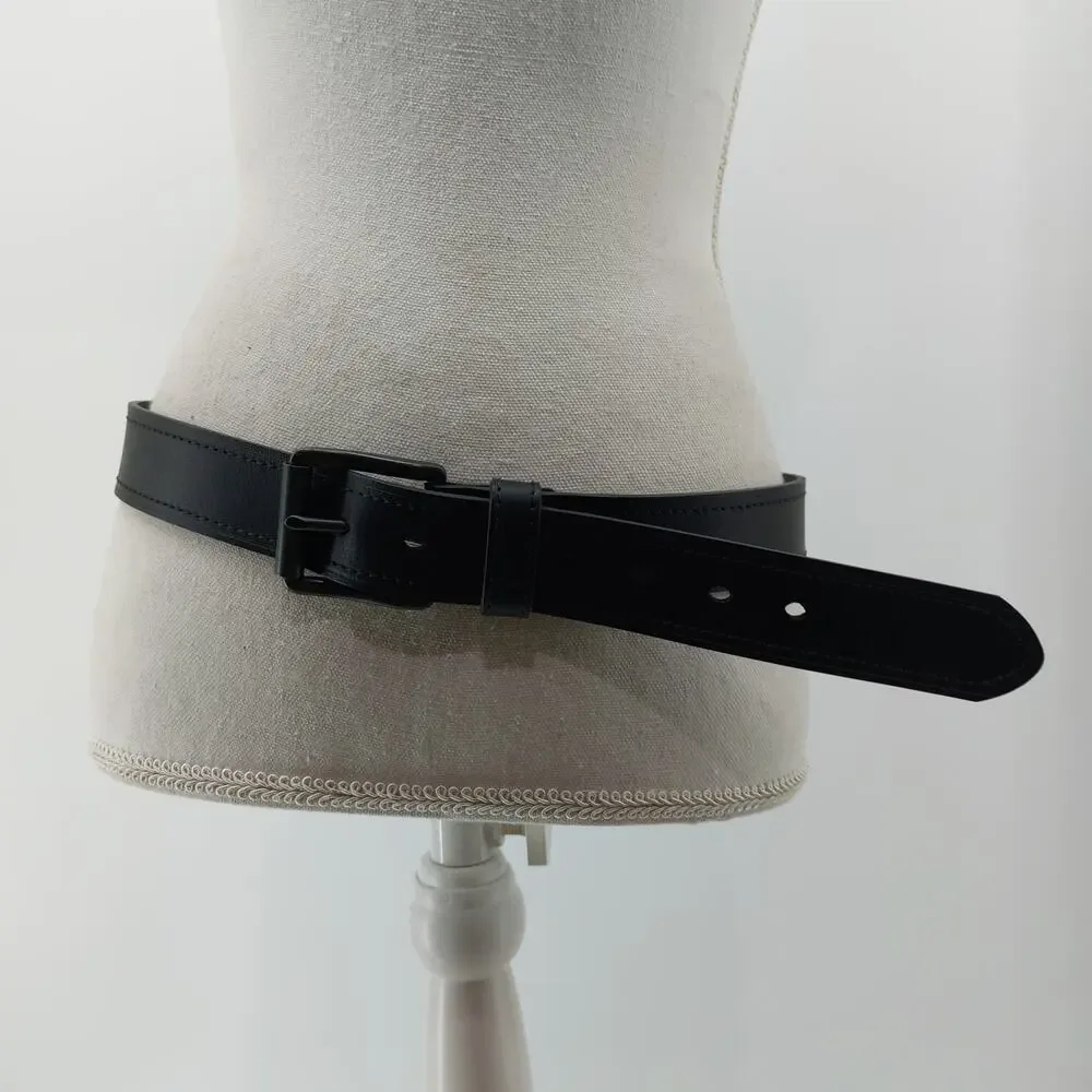 Dickies Black Men's Leather Belt Size 36 Workwear Streetwear