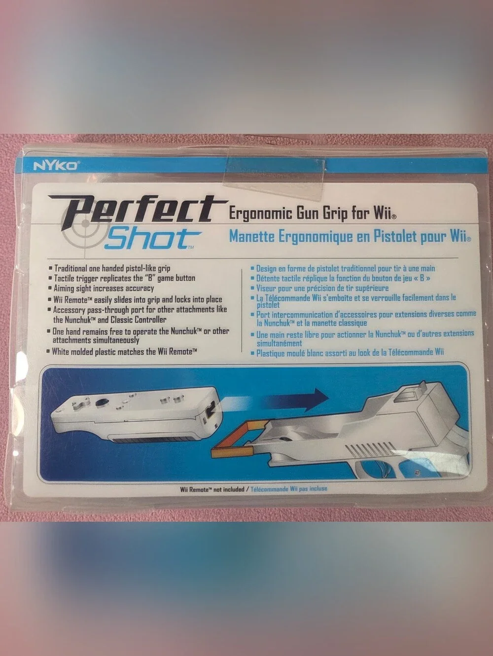 Nintendo blue shooting control