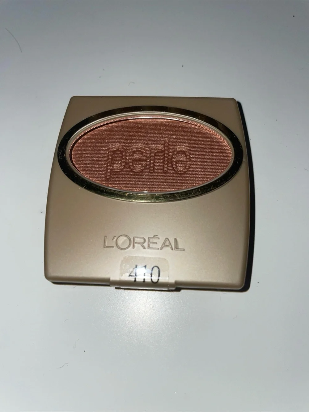 Loreal Wear Infinite Eye Shadow Single Gold Case #410 Copper Penny Dam Box