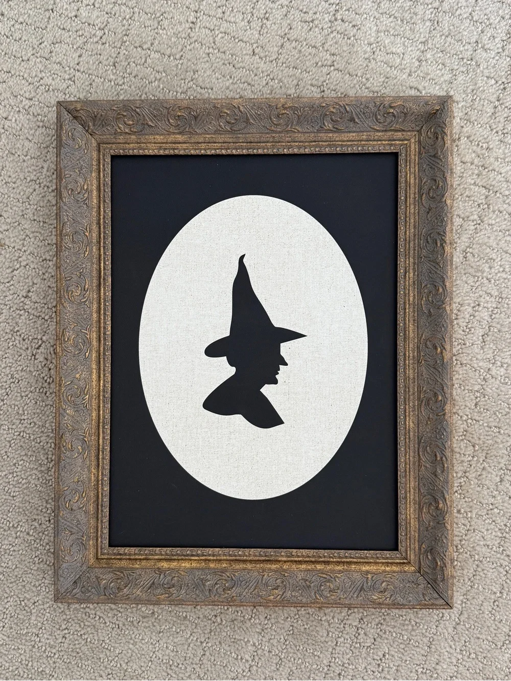 Petal Lane Witch Silhouette Wall Art