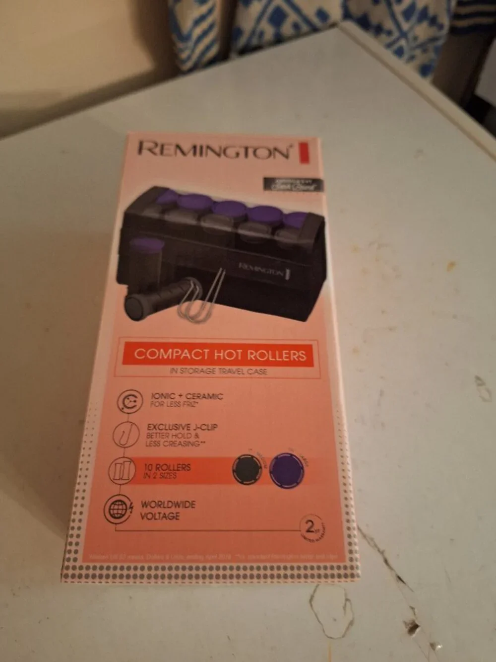Remington Compact Hot Rollers Ionic + Ceramic Tech  10 rollers travel open box
