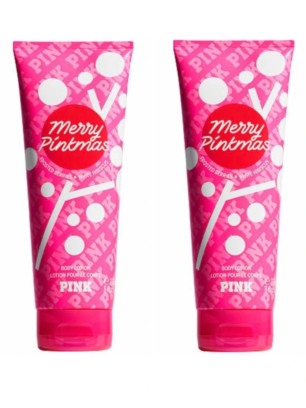 Victoria’s Secret PINK Merry Pinkmas Body Lotion ~ 8 fl.oz. ( Lot of 2 )