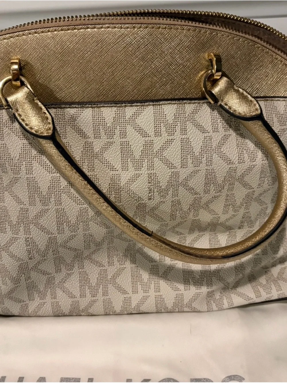 Michael Kors mk satchel shiny