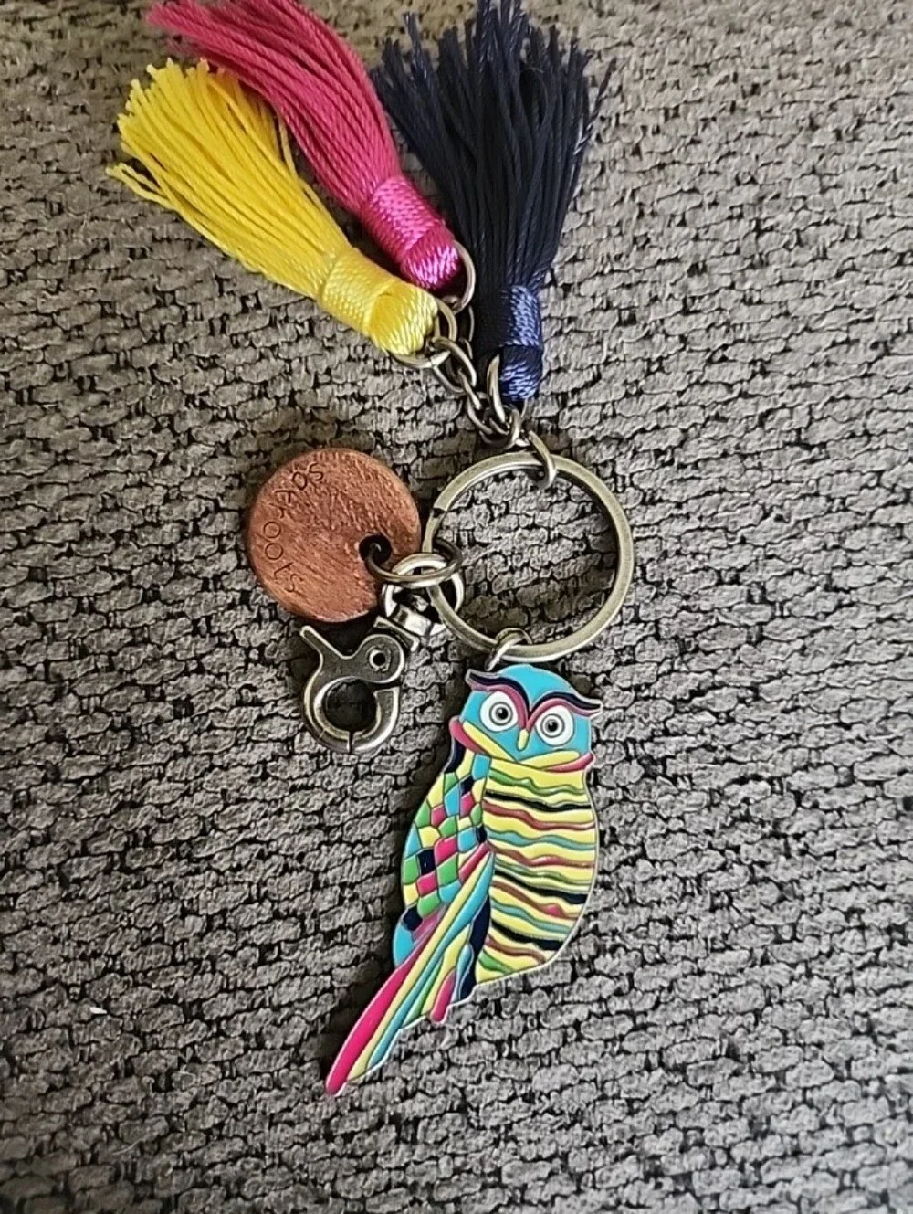 Sakroots owl keychain