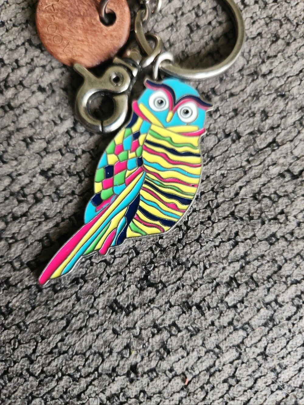 Sakroots owl keychain