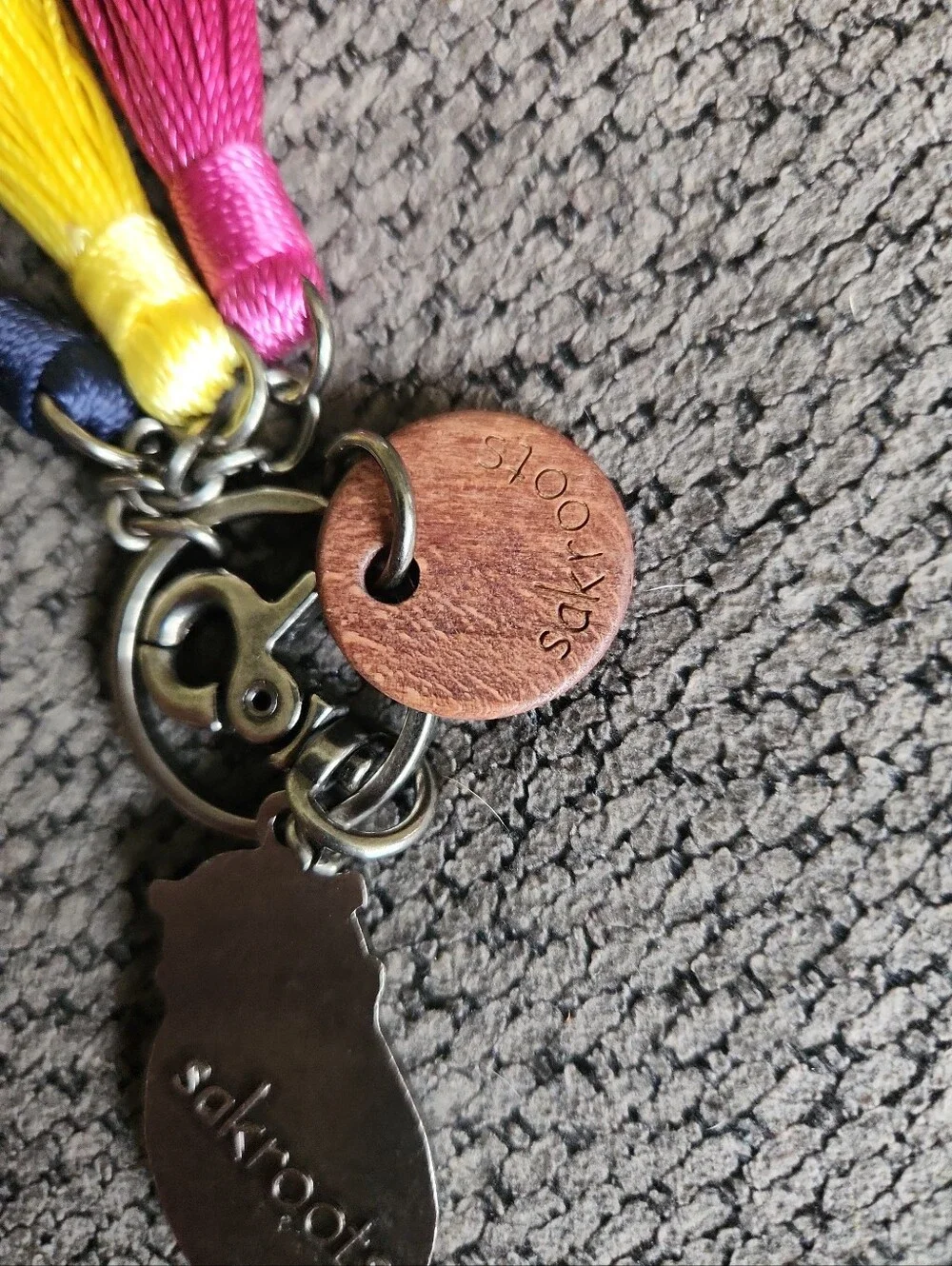Sakroots owl keychain