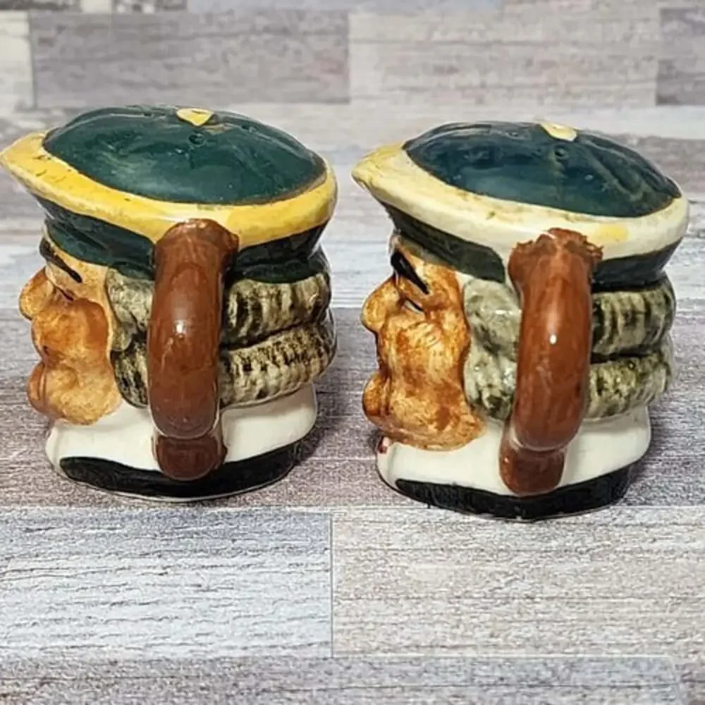 VTG Toby Mug Style Salt and Pepper Shakers Hand Painted Made in Japan