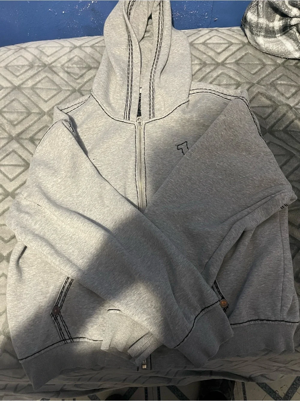 True Religion gray puffer