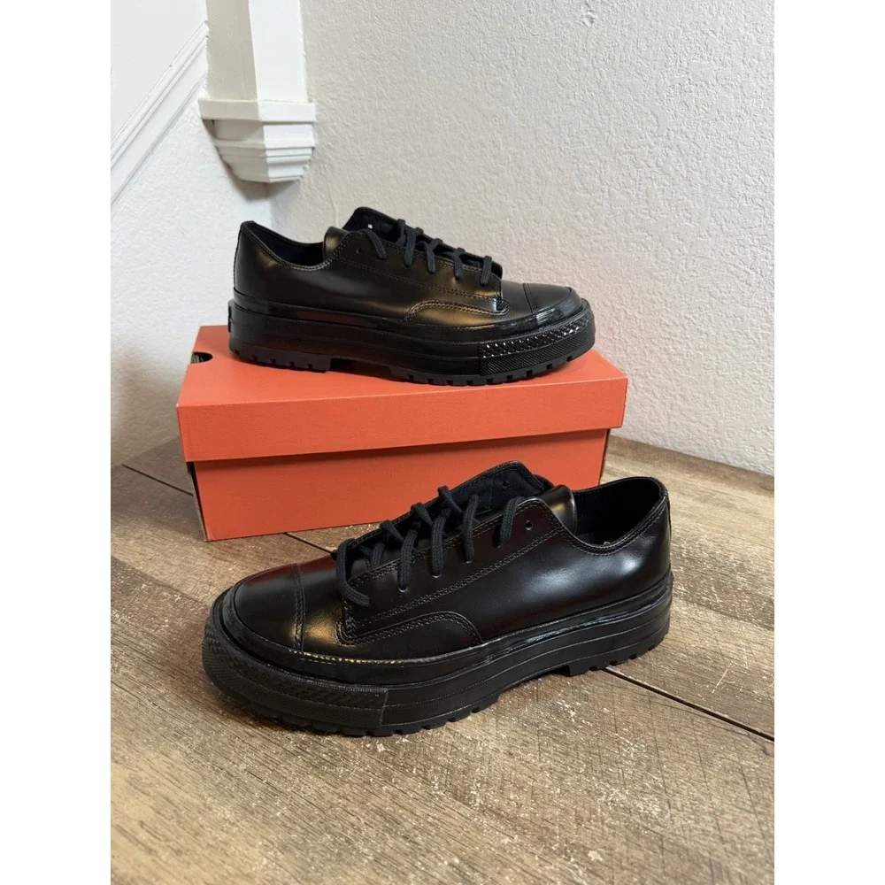 CONVERSE CHUCK ALL-STAR 70 Fromal Black Leather A14188C Men's Size 8 NEW