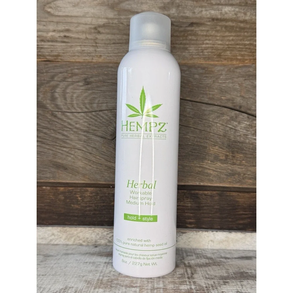 Hempz Herbal Workable Hairspray Medium Hold 8 Oz | MSRP =‎ $18