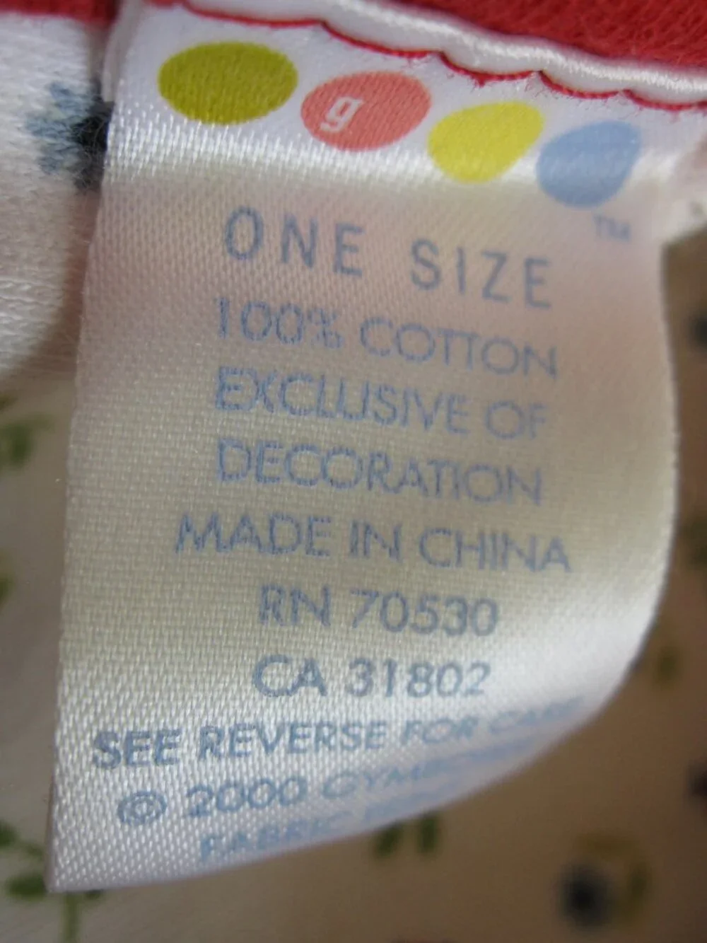 Gymboree vintage no check
